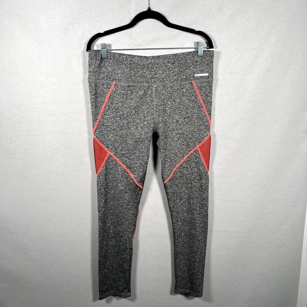 JGX Performance Leggings Womens XL Heather Gray Stretch Elastic Waist Running